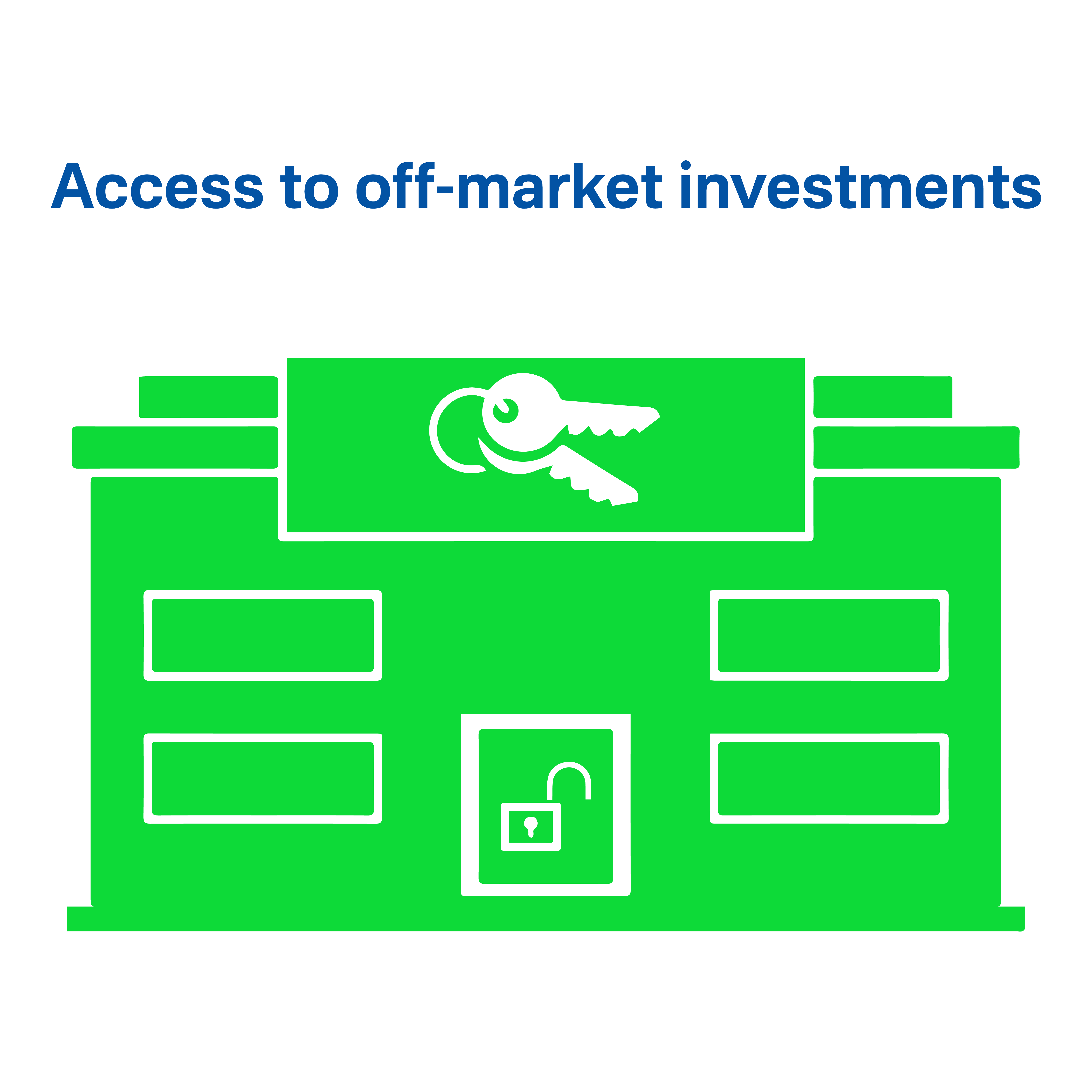Access to off-market investments